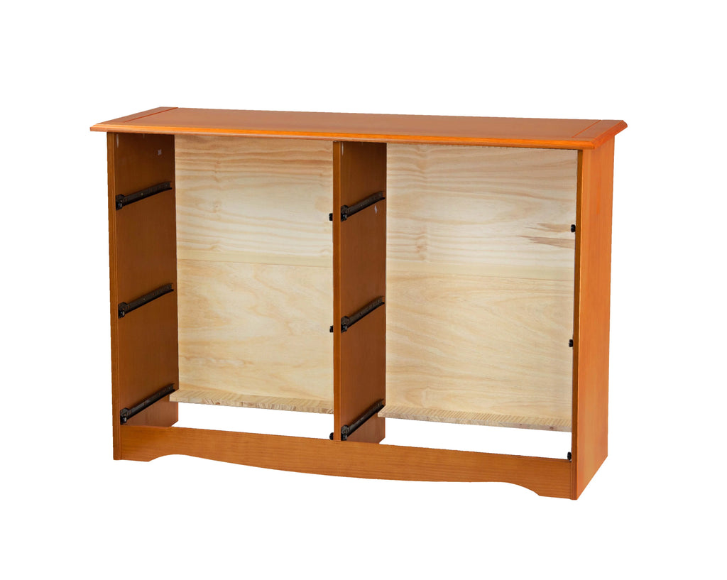 Solid Wood Double Dresser Honey Pine A1887