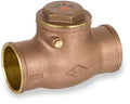 1-1/2x22 Cast Brass Check Valve V1750