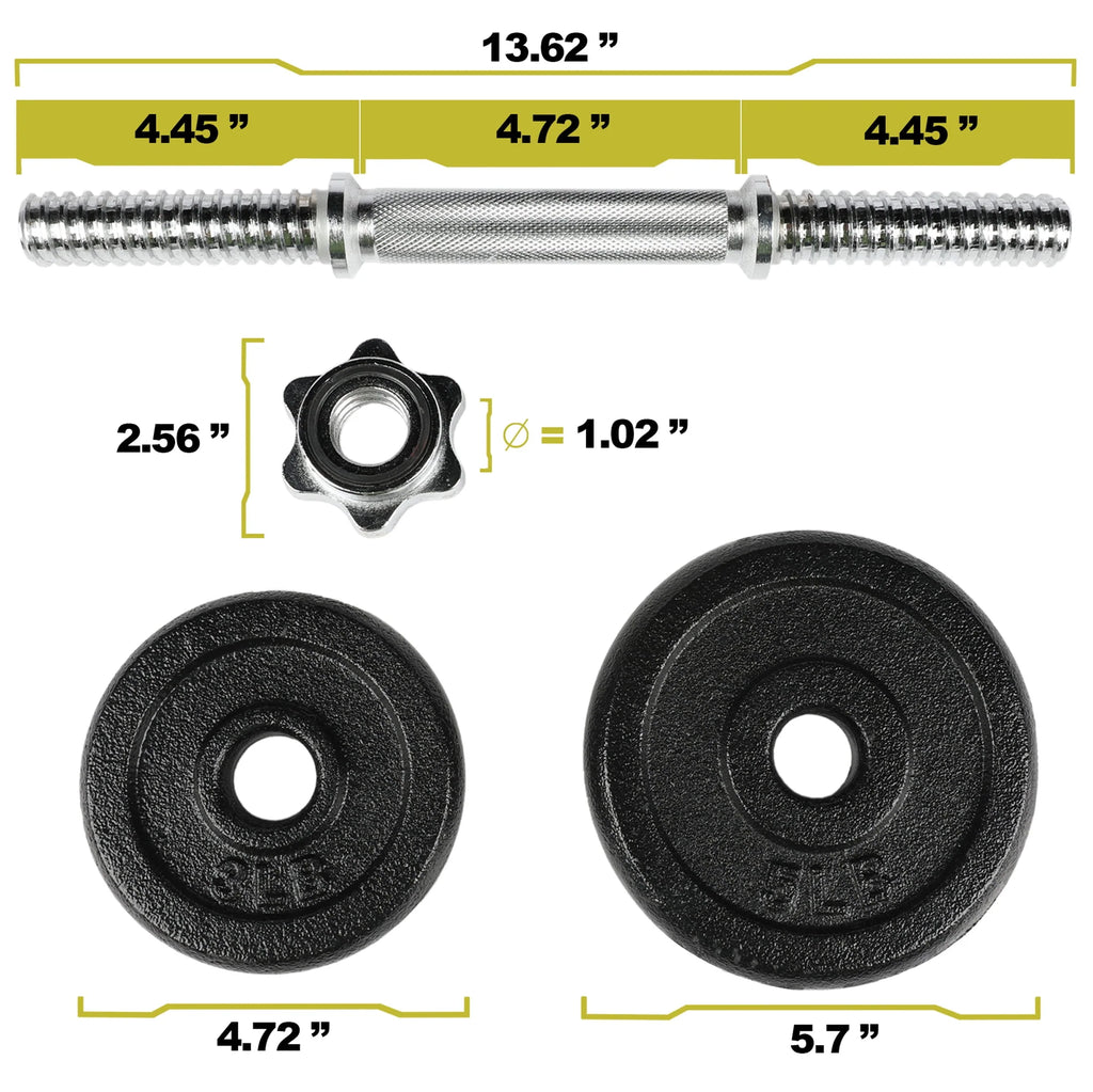40lb Adjustable Dumbbell Set M186