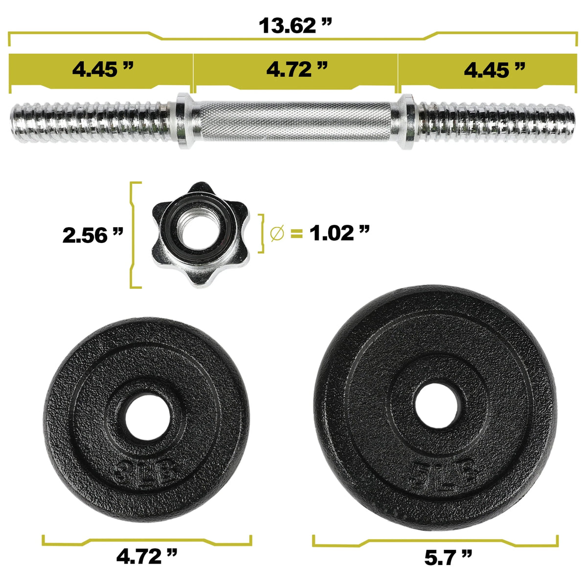 40lb Adjustable Dumbbell Set M186