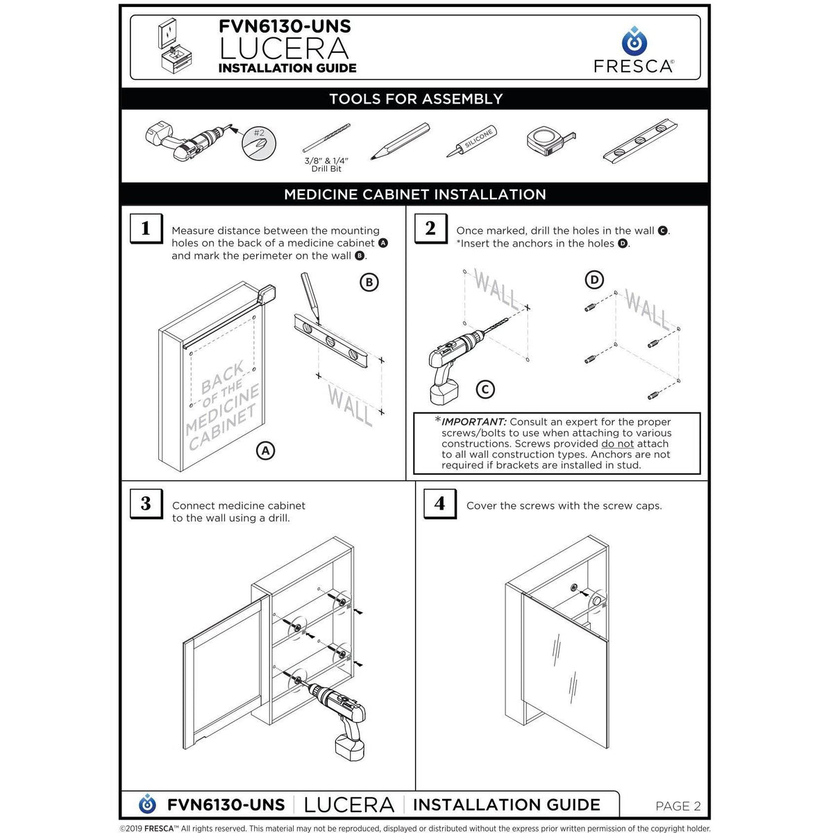 Espresso Wall Hung Undermount Bathroom Cabinet A8357