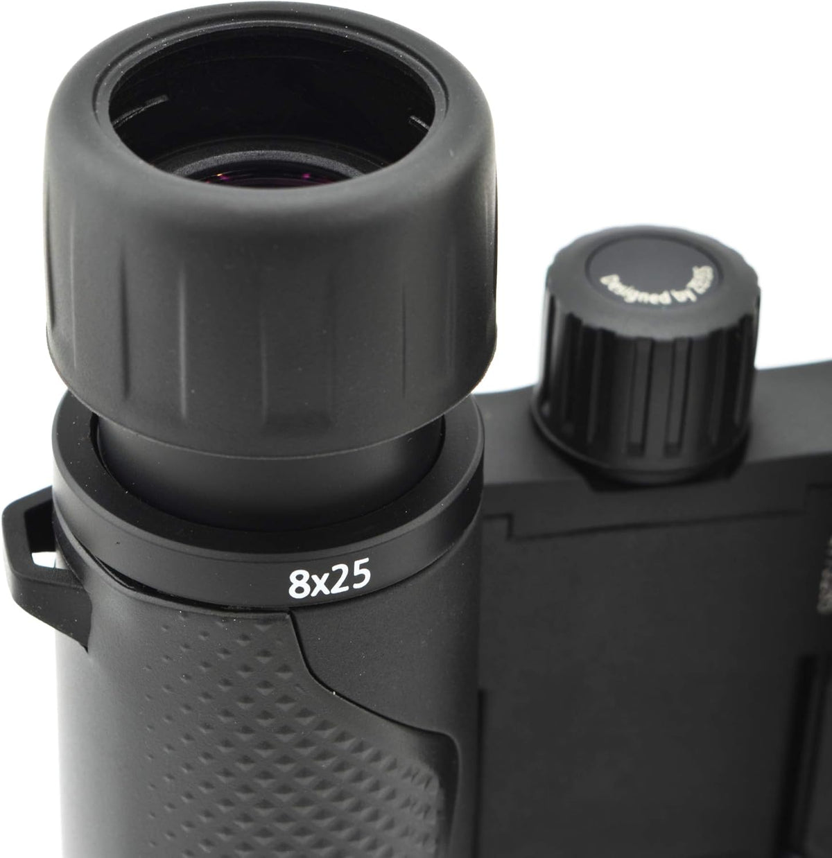 8x25 Compact Pocket Binocular Black Bundle with Lens Care Kit and Cleaning Cloth Z69885