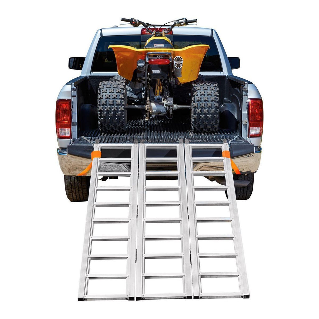 1500 lb. Capacity 45 in. x 69 in. Tri-Fold Aluminum Loading Ramp H617