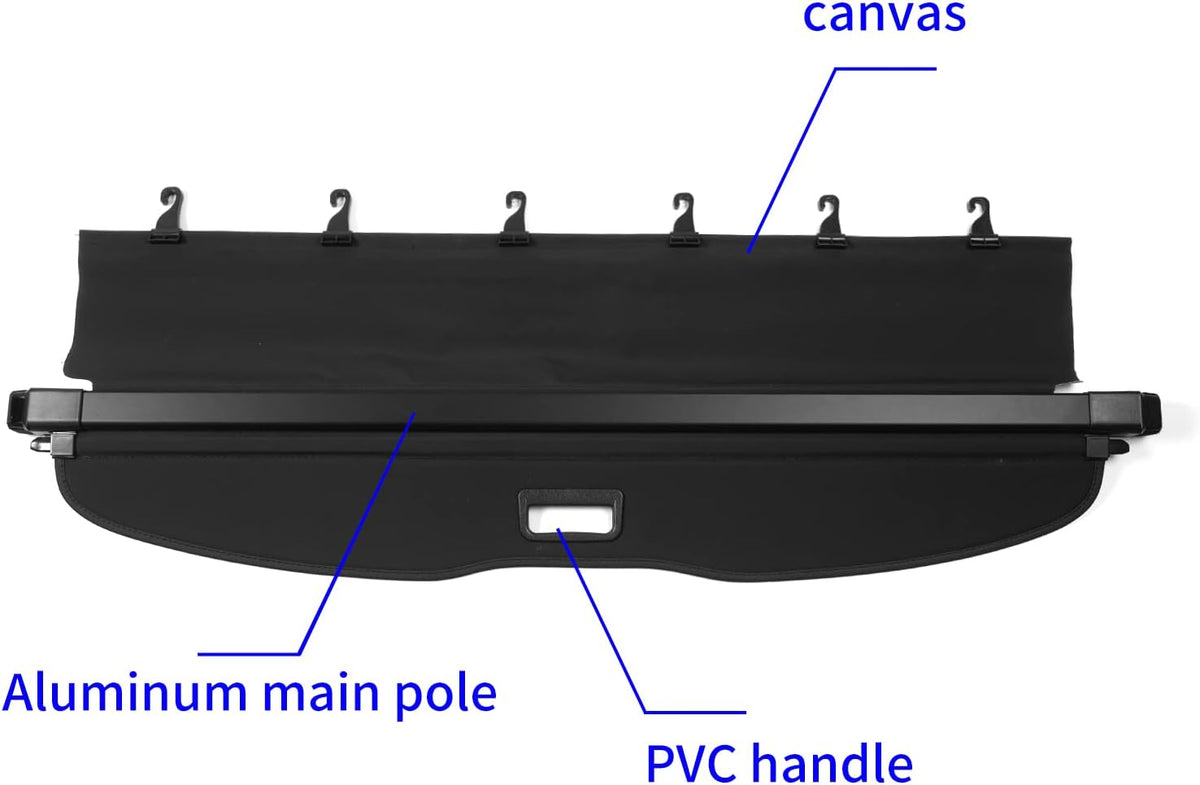 Black Retractable Cargo Cover for Subaru Forester C54406