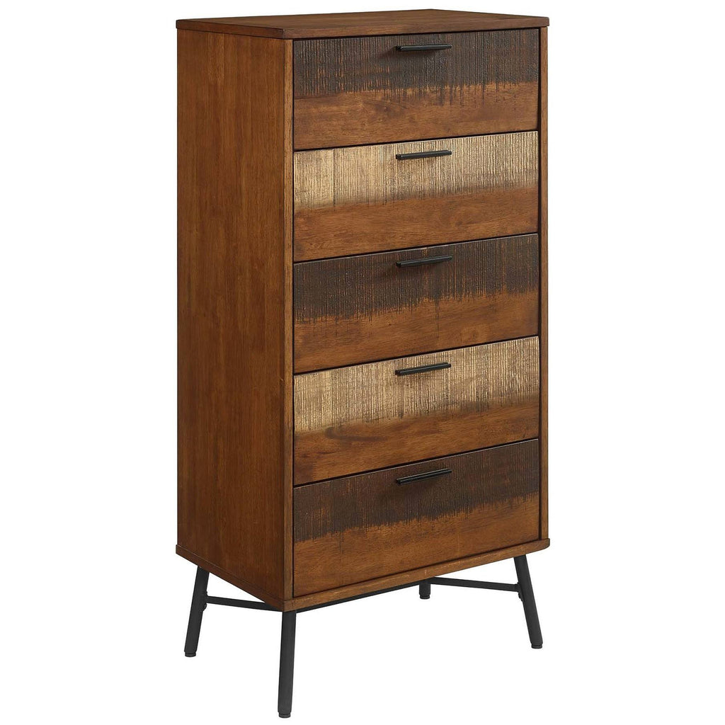 Rustic Wood Chest Walnut Z509488