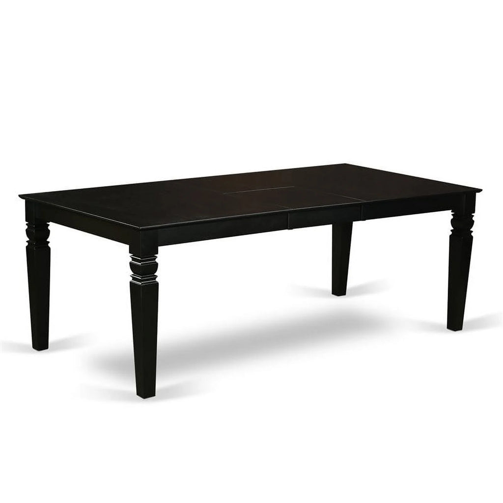9 Piece Black Wood Dining Table Set H168214