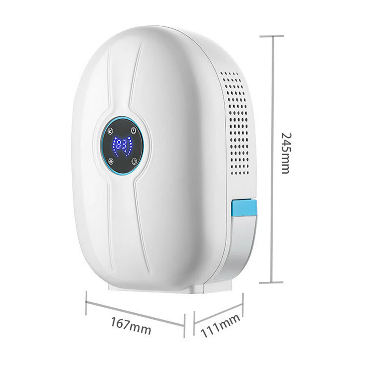 Mini Remote Control Dehumidifier 500ml Water Tank White F54361