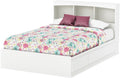 Full Bookcase Storage Bed in Pure White L538