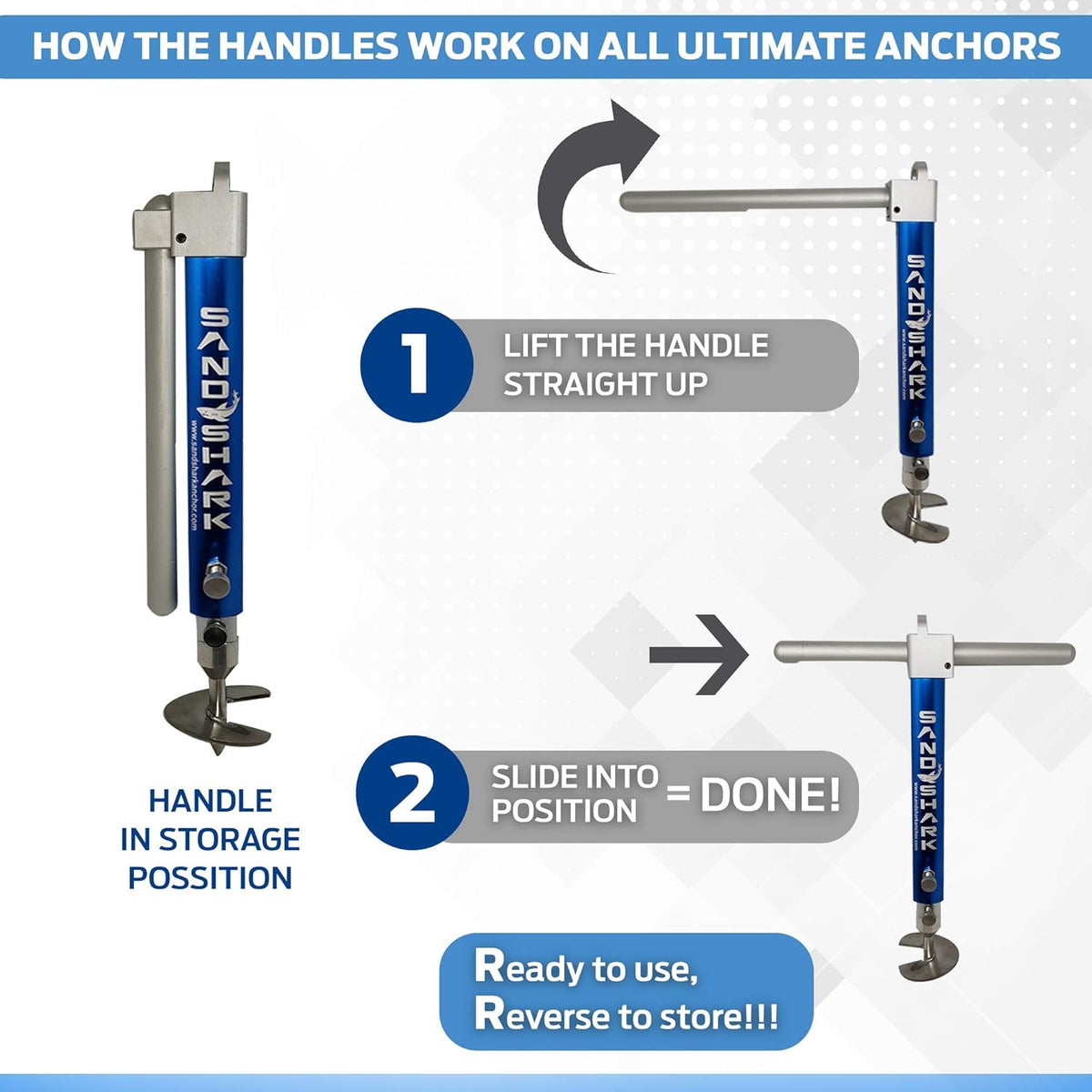 XL Boat Sand Anchor with Case C435