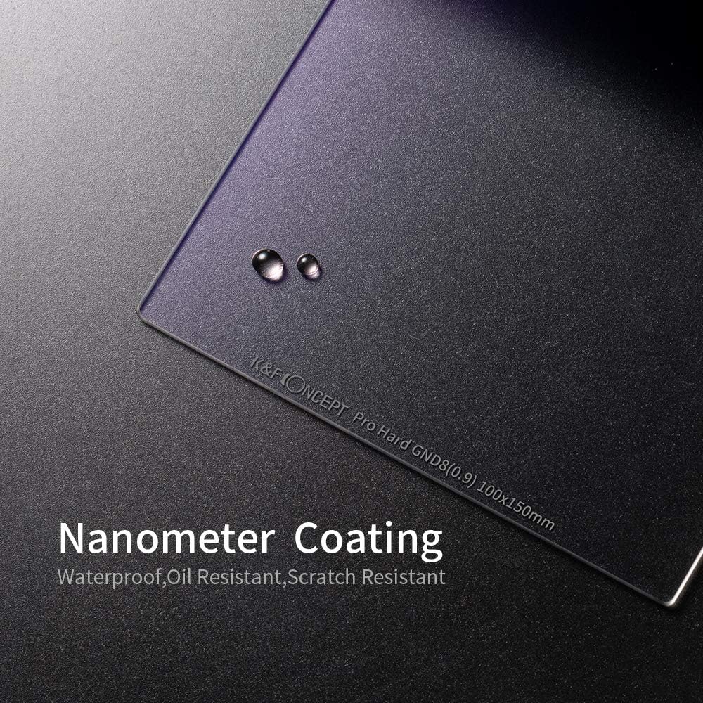 Hard Graduated ND8 100mm x 150mm Multi-Coated Optical Glass GND8 (0.9) Neutral Density Filter B518193