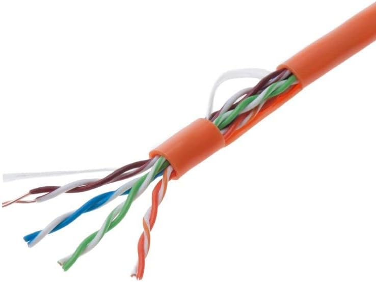 Black Solid 24AWG Cat5e Bulk Network Cable UTP J625398