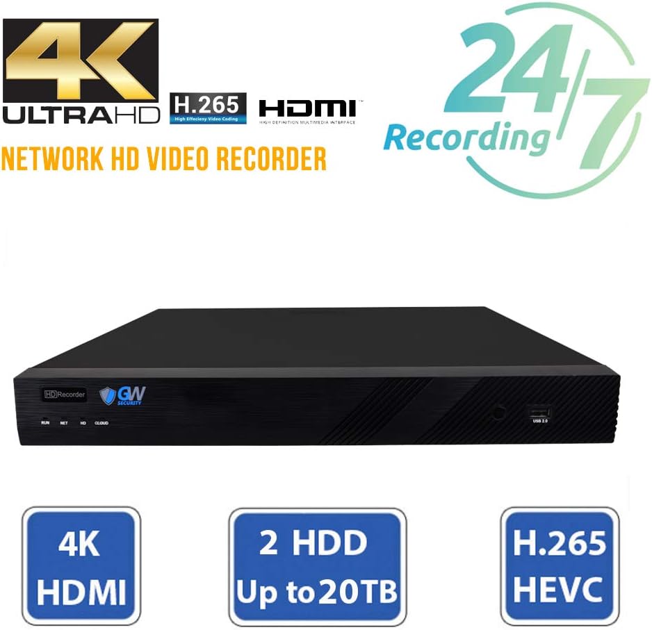 16 Channel 4K NVR 12 x 5MP Dome POE Security Camera System W985332