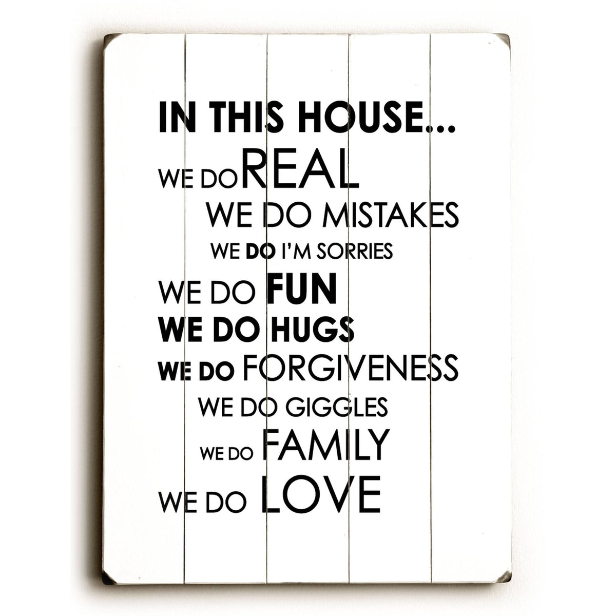 18 x 24 in. Planked Wood Wall Decor Q7580