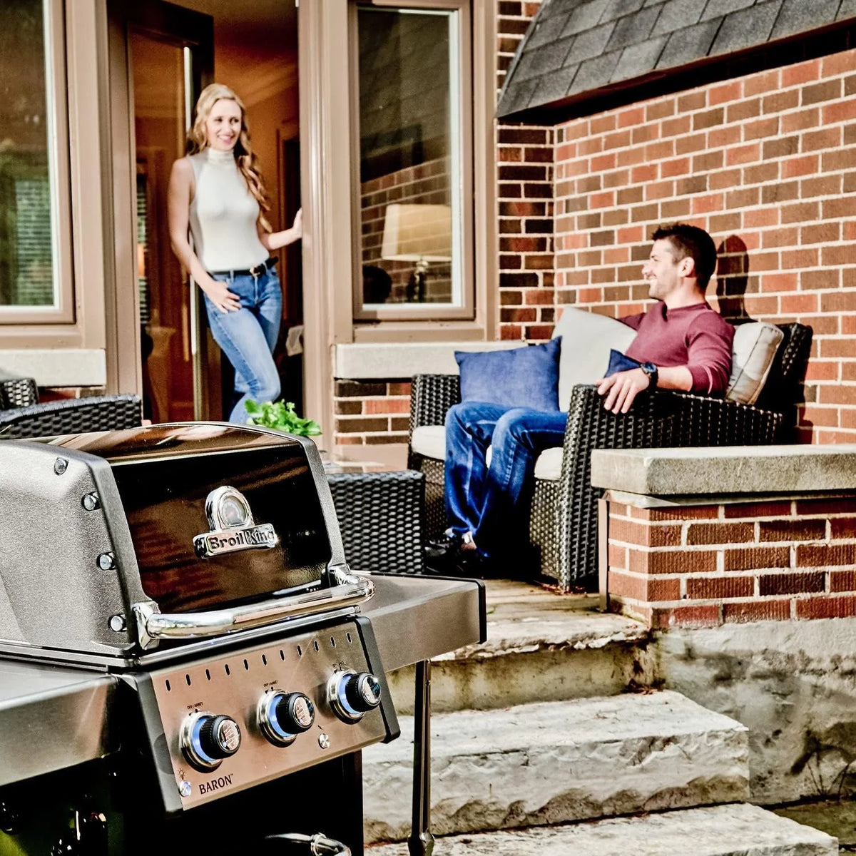 Liquid Propane Silver Black Grill X219