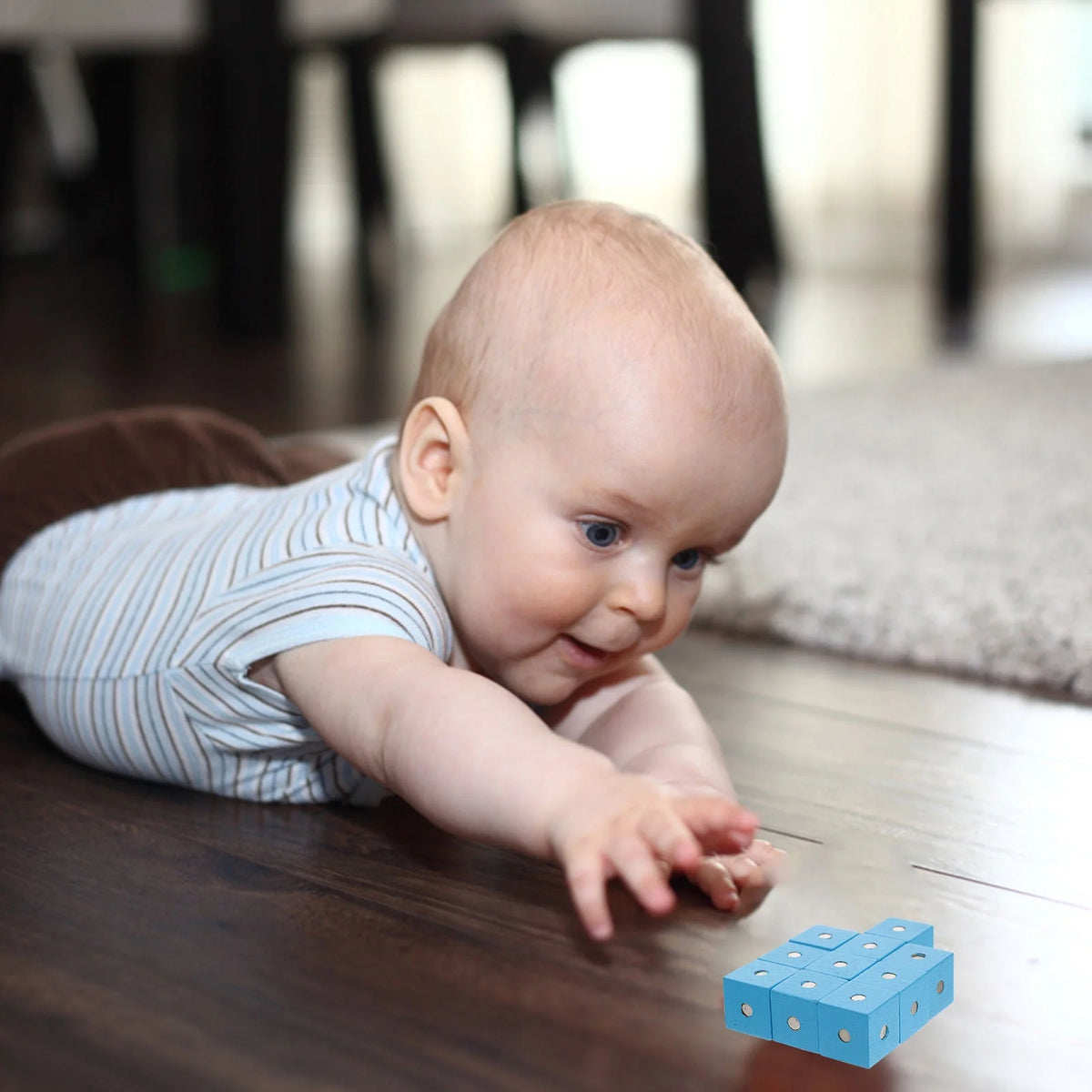 20 pcs Wooden Magnetic Building Blocks Toy E711874