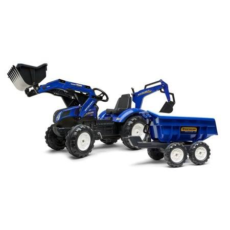 Pedal Tractor with Front Loader, Backhoe and Maxi Tilt Trailer M541