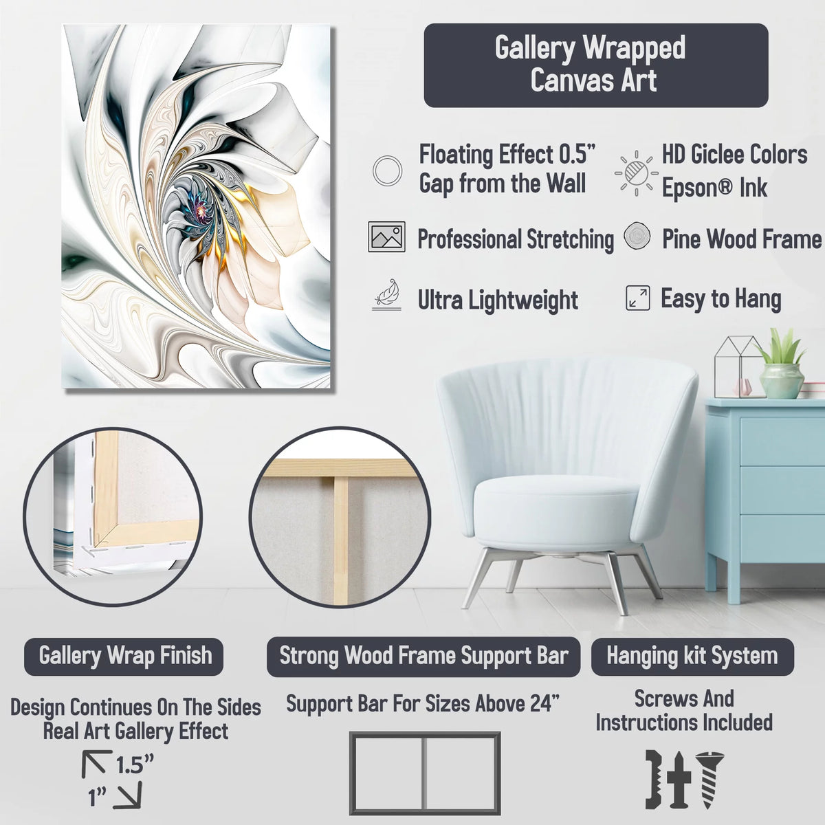 Cocktails Canvas Wall Art C3820