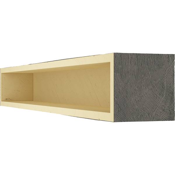 Sandblasted Faux Wood Fireplace Mantel, Aged Ash W3869