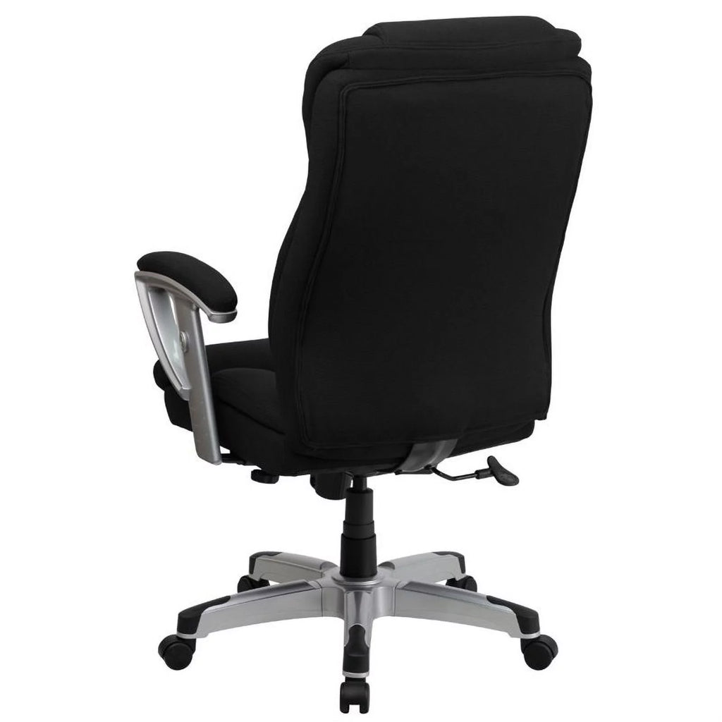 Black Fabric Office Chair with Arms K252