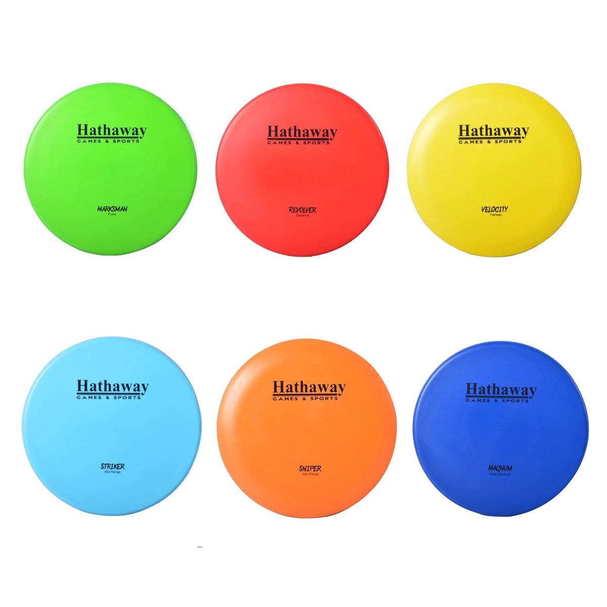 6 Disc Golf Discs with Case K127