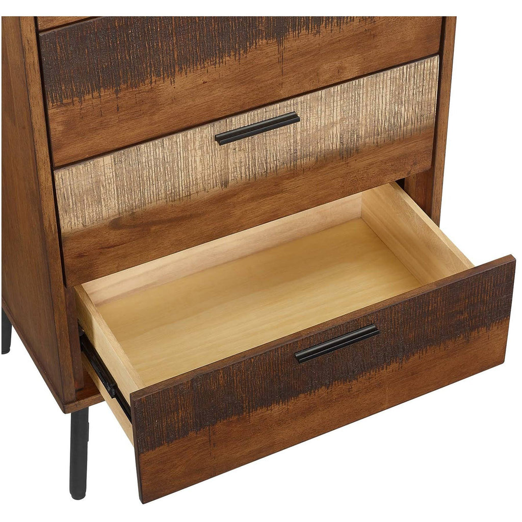 Rustic Wood Chest Walnut Z509488
