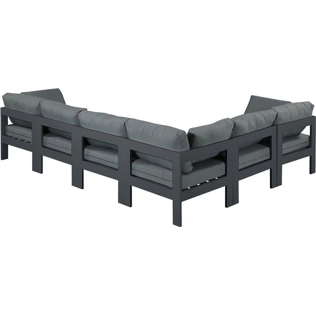 Grey Outdoor Patio Modular Sectional B447
