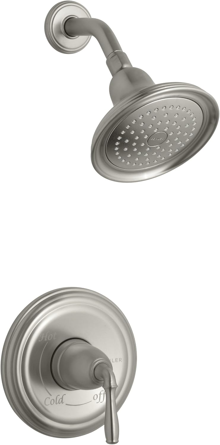 Oil-Rubbed Bronze Shower Valve Trim with Lever Handle and 2.5 gpm Showerhead C782