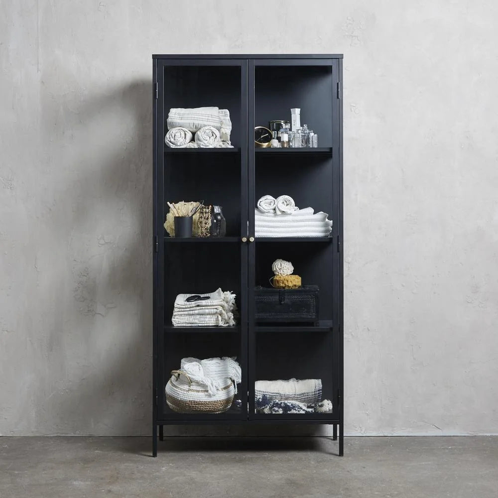 Metal & Glass 75" Cabinet A388