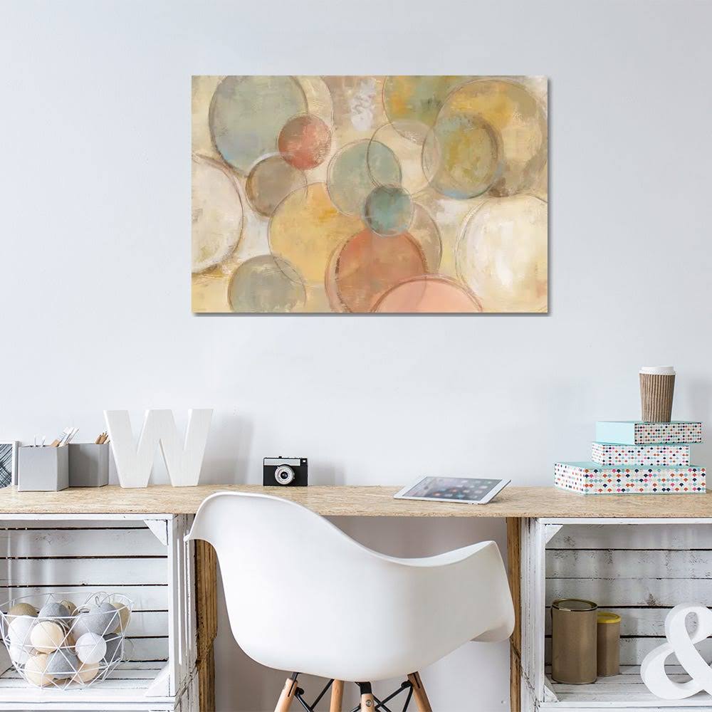 Canvas Wall Decor Prints - Abstract Geometric Circular E67090