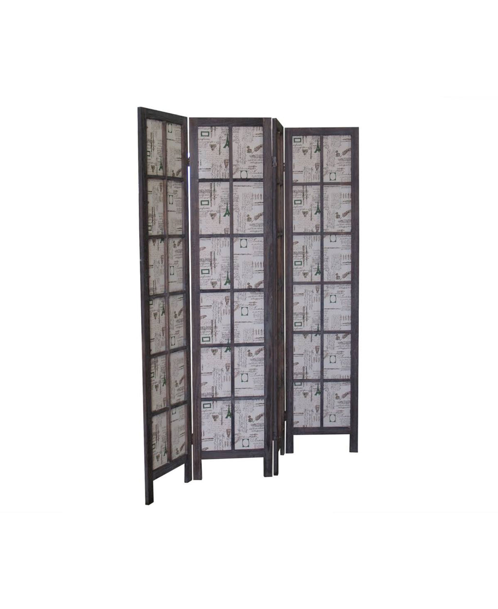 Brown Folding Room Divider Screen C1084