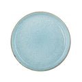 Grey Light Blue Stoneware Plate T8912