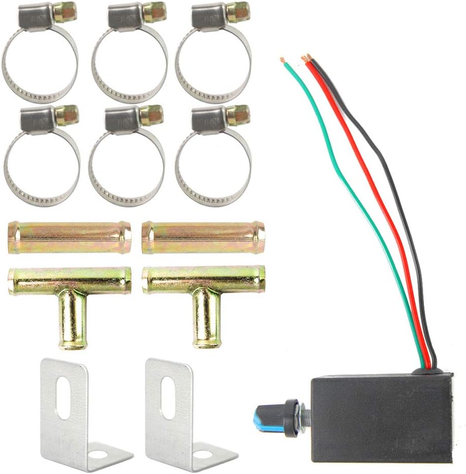 Compact 12V Dual Sides 6 Vents Heater with Speed Switch, Pack of 2 M9967