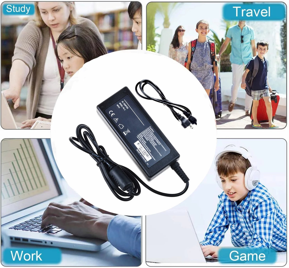 Compatible AC / DC Adapter Replacement Power Supply Cord Cable Charger G9830