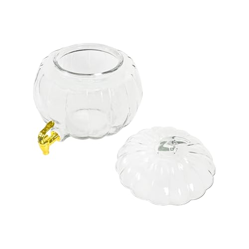 Clear Glass Pumpkin Drink Dispenser C102908