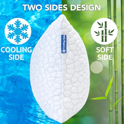 Shredded Memory Foam Cooling Pillows King Size 2 Pack O8209