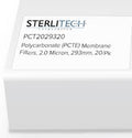 2.0 Micron Polycarbonate Membrane Filters 293mm, 20/pk N3524