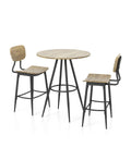 3-Piece Counter Dining Set Gray D46198