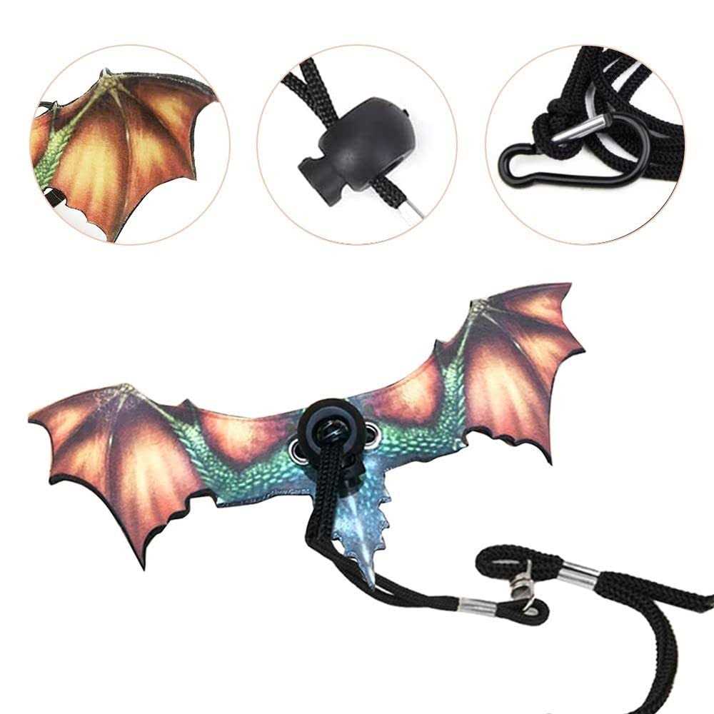 Adjustable Portable Reptile Leash with Wings E650555