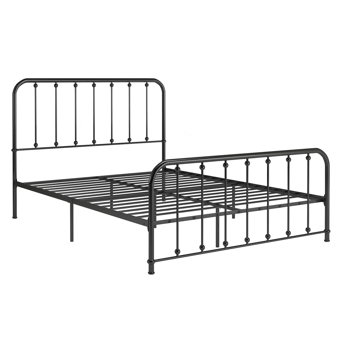 White Metal Platform Full Bed H793