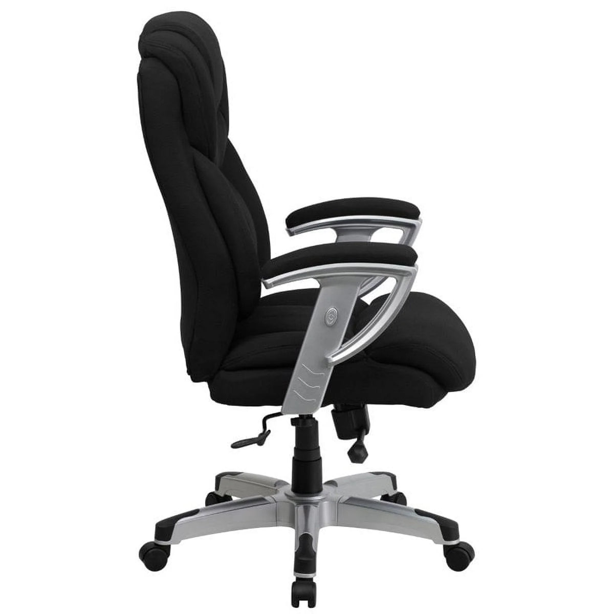 Black Fabric Office Chair with Arms K252