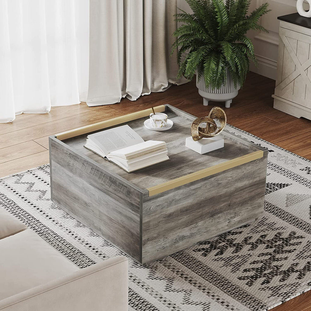 Square Coffee Table with Storage G92685