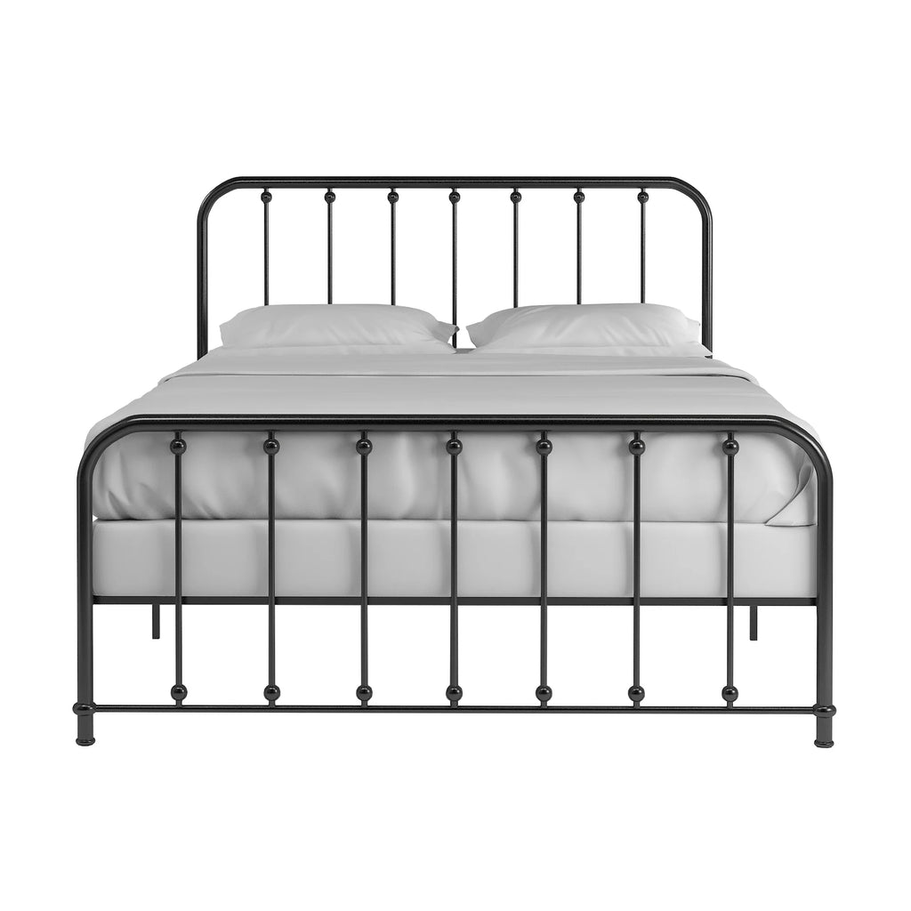 White Metal Platform Full Bed H793