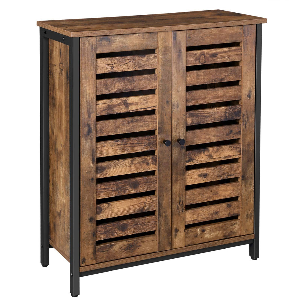 Industrial Double Louvered Doors Cabinet P1262