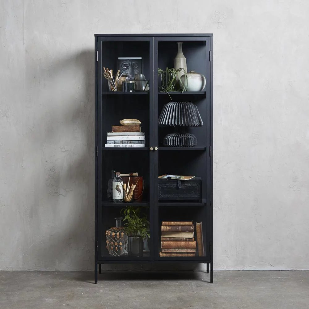Metal & Glass 75" Cabinet A388