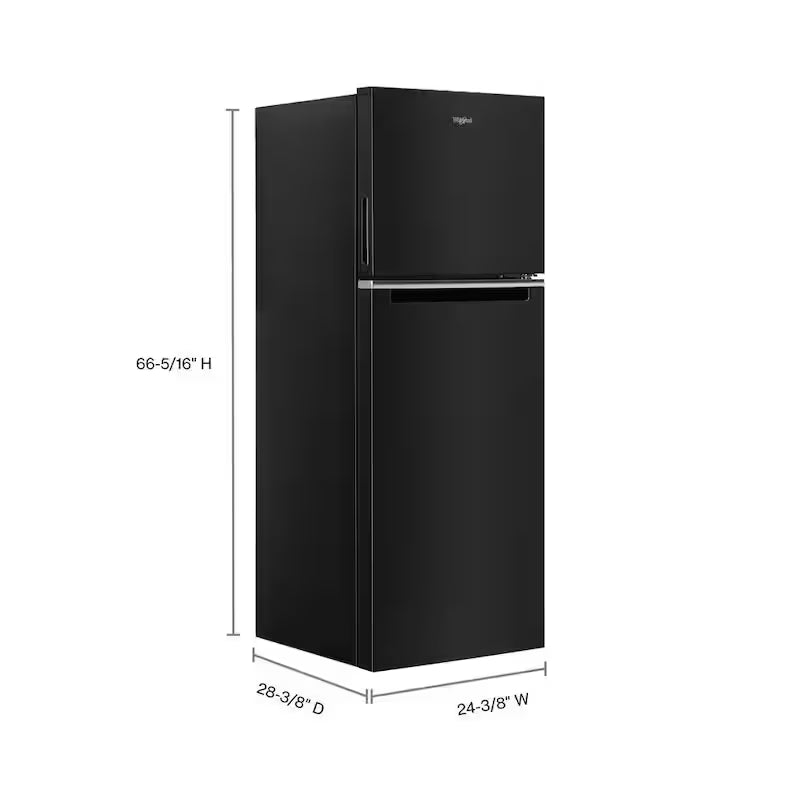 Black Top Freezer Refrigerator E7629