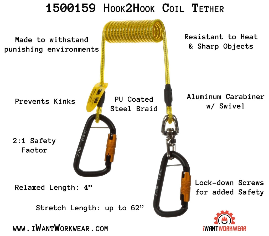 Hook2Hook Tether w/Swivel, 10 Pack, 62 in. Q52245