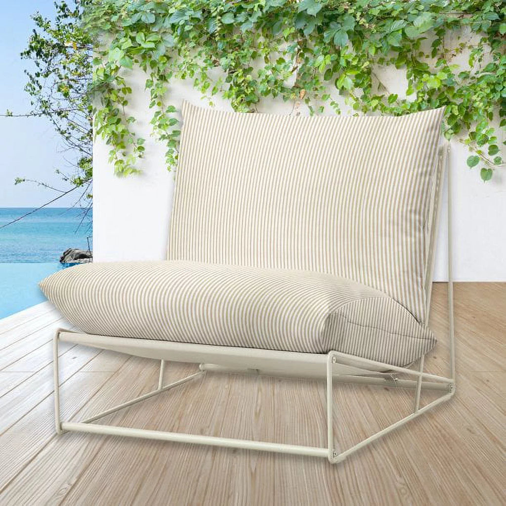 Beige Stripe Outdoor Slipcovers C3520