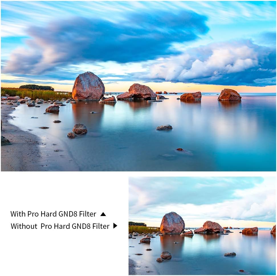 Hard Graduated ND8 100mm x 150mm Multi-Coated Optical Glass GND8 (0.9) Neutral Density Filter B518193