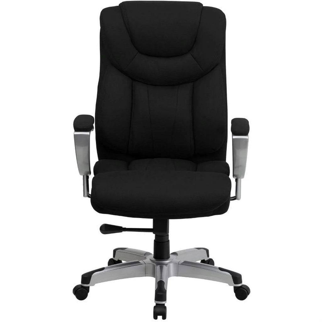 Black Fabric Office Chair with Arms K252
