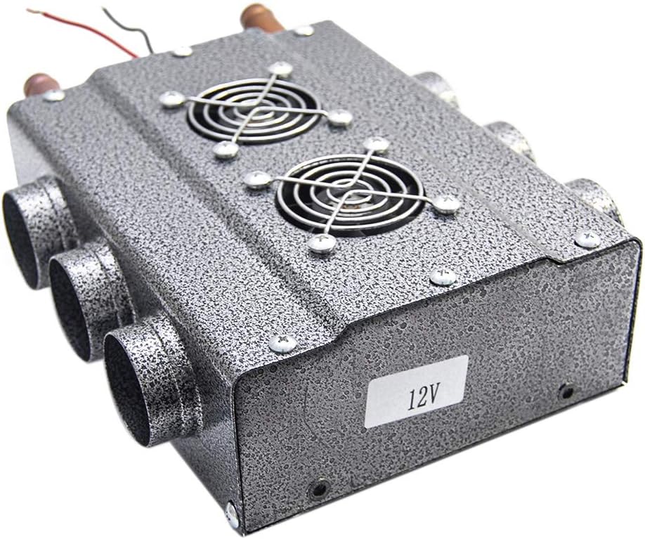 Compact 12V Dual Sides 6 Vents Heater with Speed Switch, Pack of 2 M9967